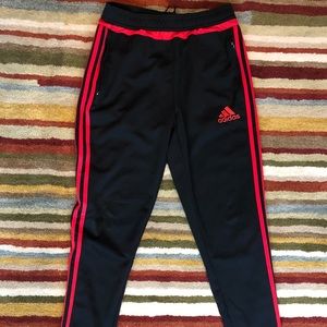 RARE FIND OF ADIDAS JOGGERS WITH RED STRIPES